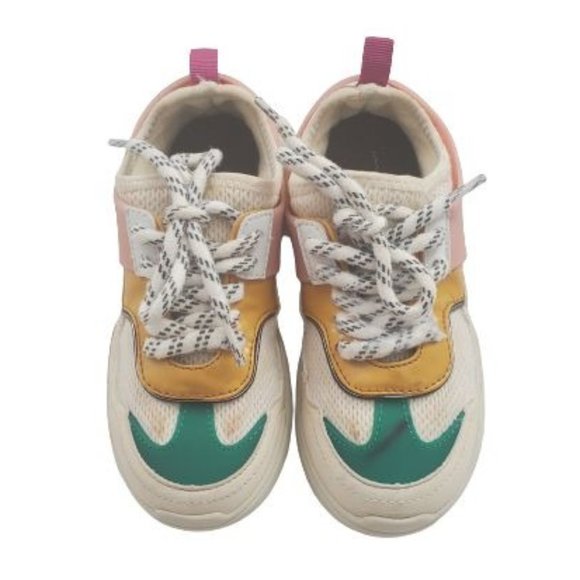 Zara Kids Girls Unisex Multicolored Lace Up Sneakers Size EU-31/ US-13 - Picture 6 of 13